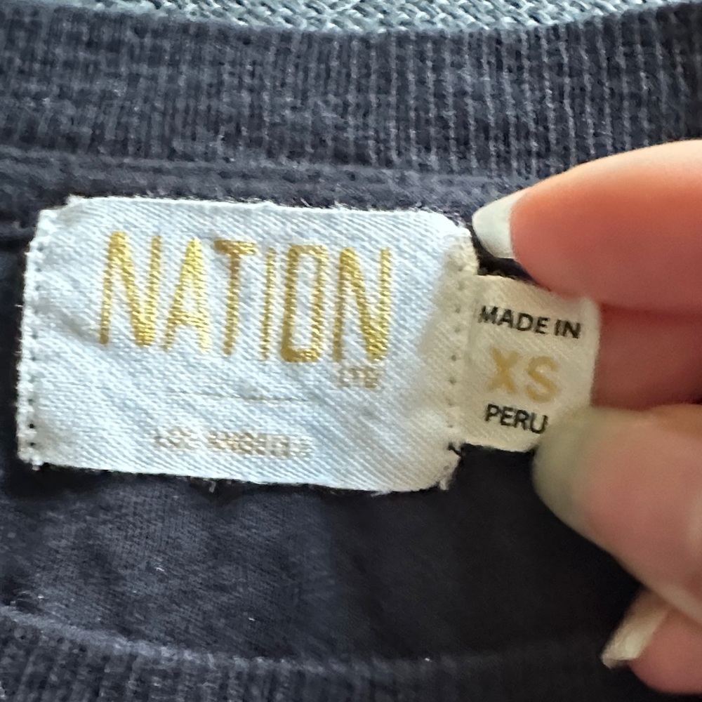 NATION LTD LOREN PEASANT TEE in Choice of White and Black - Picture 11 of 15